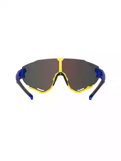FORCE okulary rowerowe / sportowe CREED niebiesko-fluo, 91184
