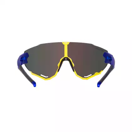 FORCE okulary rowerowe / sportowe CREED niebiesko-fluo, 91184