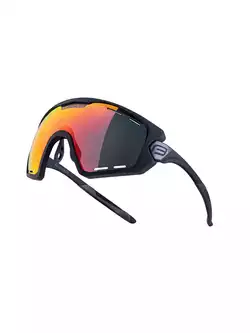 FORCE okulary rowerowe / sportowe OMBRO PLUS czarny mat 91106