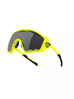 FORCE okulary rowerowe / sportowe OMBRO PLUS fluo mat, 91121