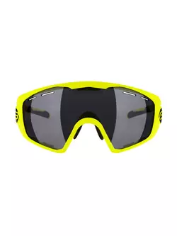 FORCE okulary rowerowe / sportowe OMBRO PLUS fluo mat, 91121