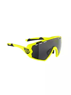 FORCE okulary rowerowe / sportowe OMBRO laser lens fluo mat 91141