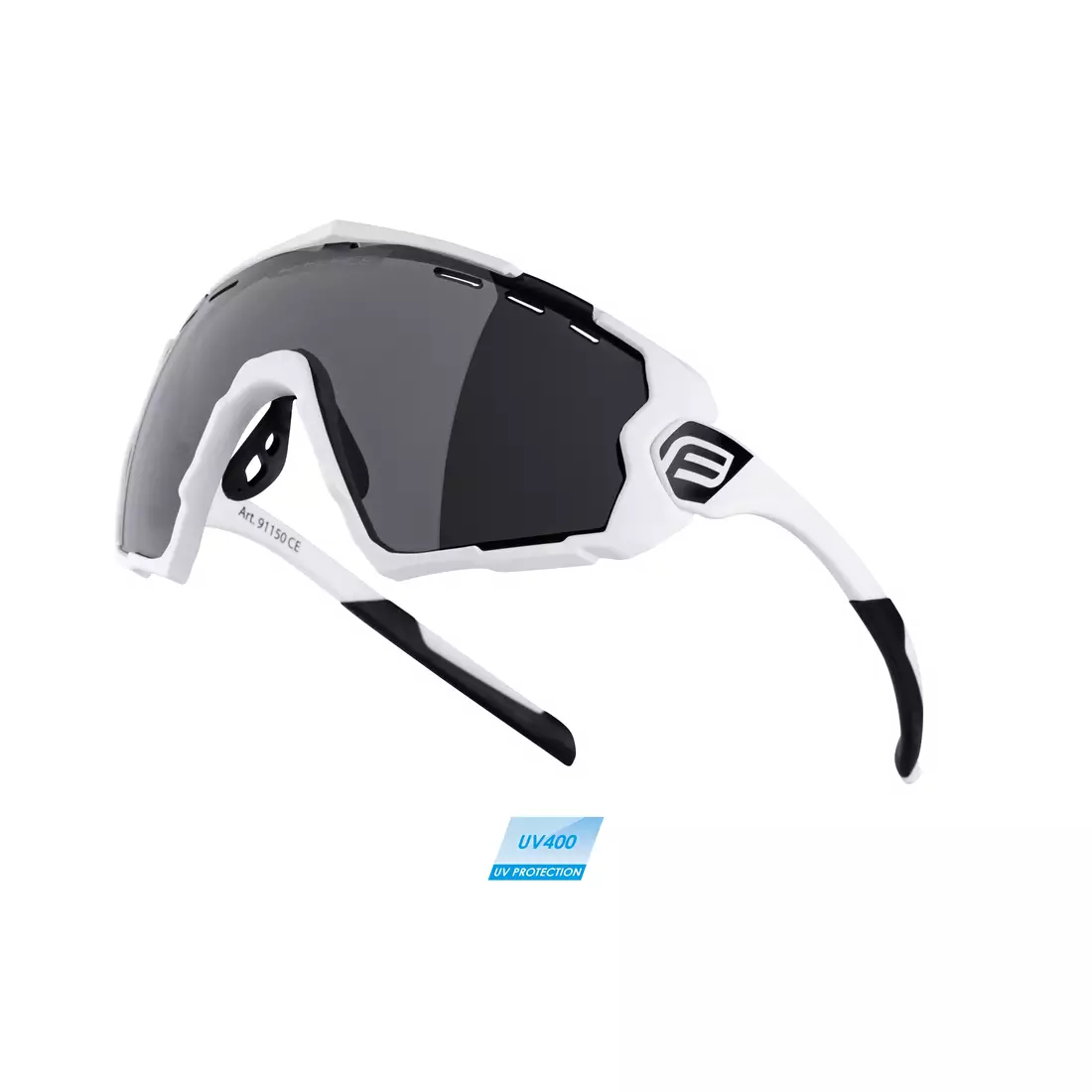 FORCE okulary rowerowe / sportowe OMBRO white 91150