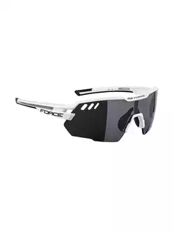 FORCE okulary sportowe AMOLEDO, biało-szare 910871