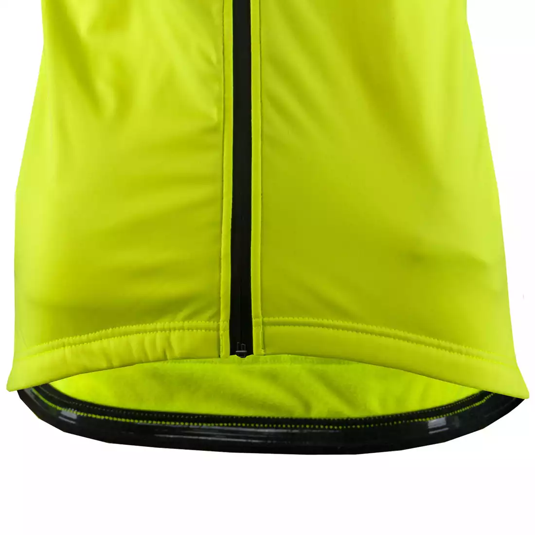 KAYMAQ JWS-003 męska zimowa kurtka rowerowa softshell fluor żółty