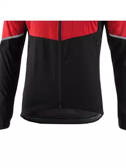 KAYMAQ JWS-004 męska zimowa kurtka rowerowa softshell czerwony-czarny