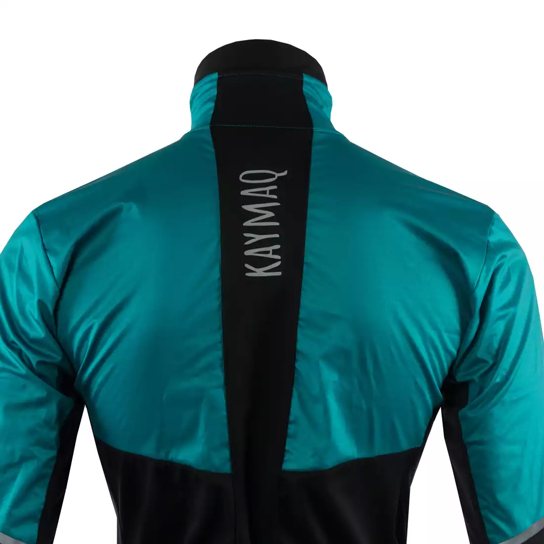 KAYMAQ JWS-004 męska zimowa kurtka rowerowa softshell niebieski-czarny