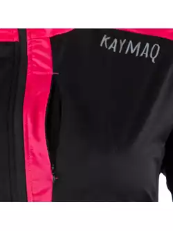 KAYMAQ JWSW-100 damska zimowa kurtka rowerowa softshell czarny