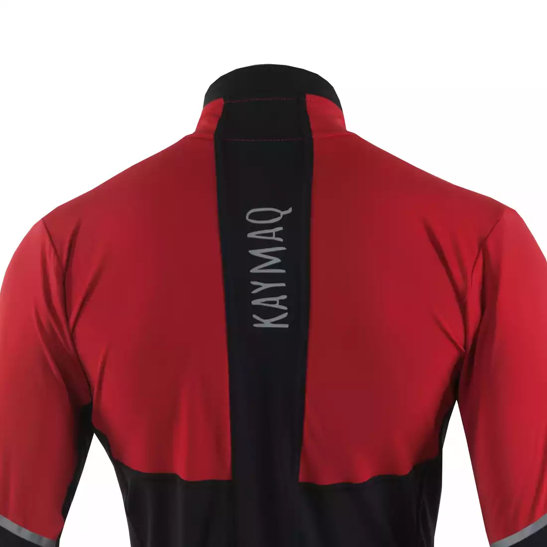 KAYMAQ KYQLS-001 męska bluza rowerowa czerwony-czarny