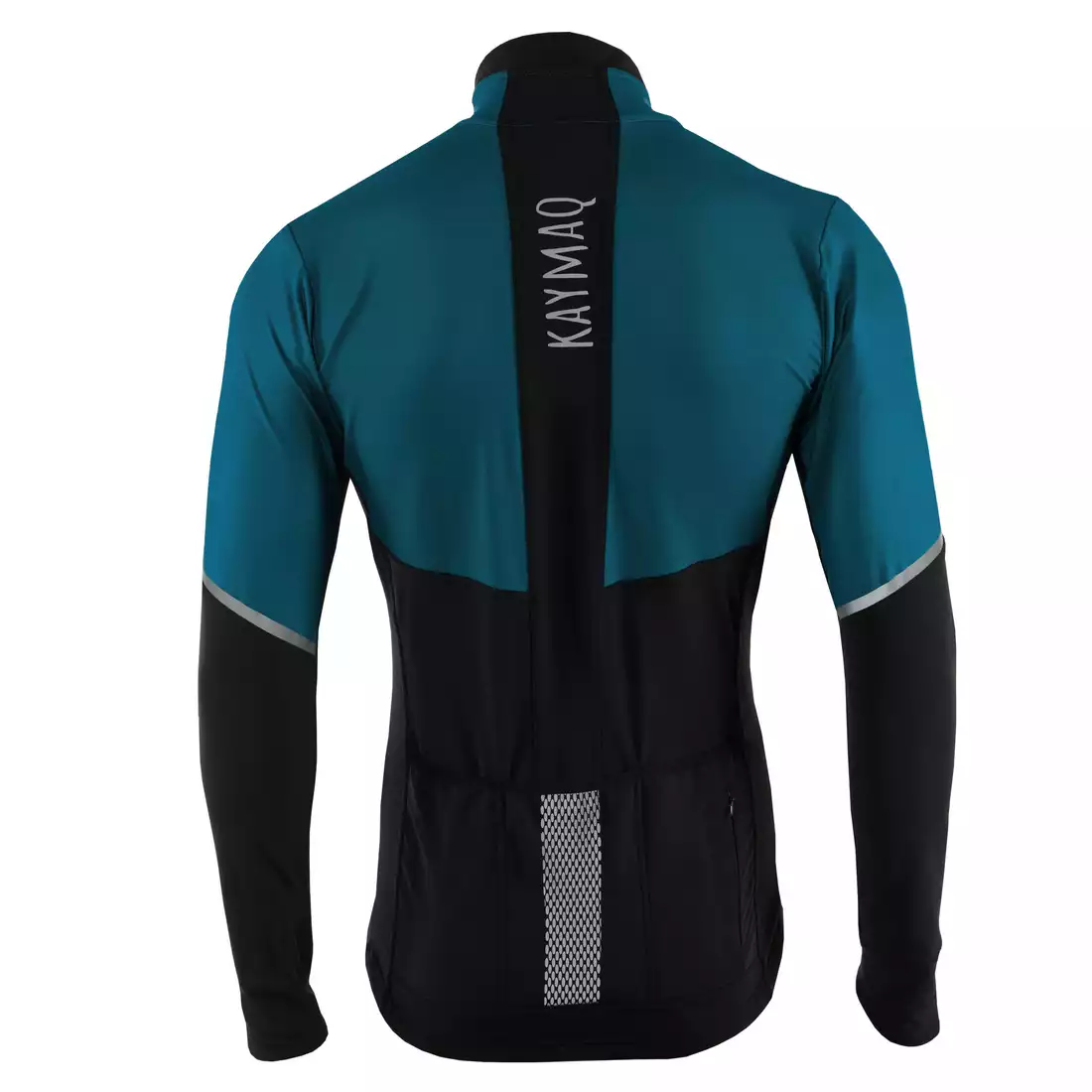 KAYMAQ KYQLS-001 męska bluza rowerowa niebiesko-czarna