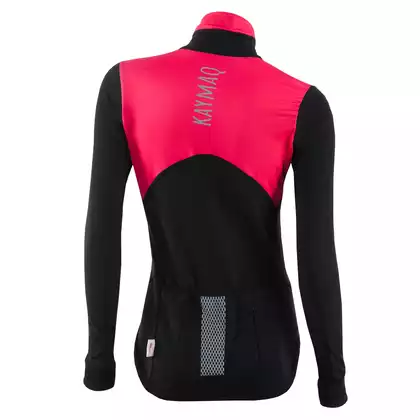 KAYMAQ KYQLSW-100 damska bluza rowerowa czarny-róż