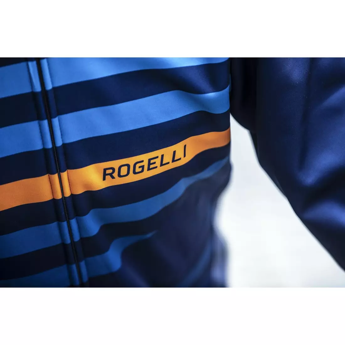 ROGELLI kurtka rowerowa zimowa STRIPE blue ROG351041