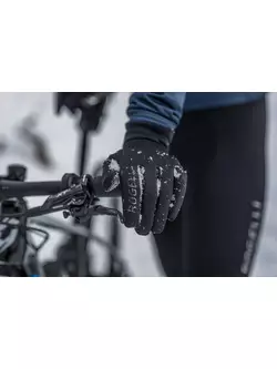 ROGELLI rękawiczki rowerowe zimowe NEOFLEX czarny ROG351051