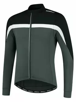 Rogelli Męska ocieplana bluza rowerowa COURSE, szara, ROG351007