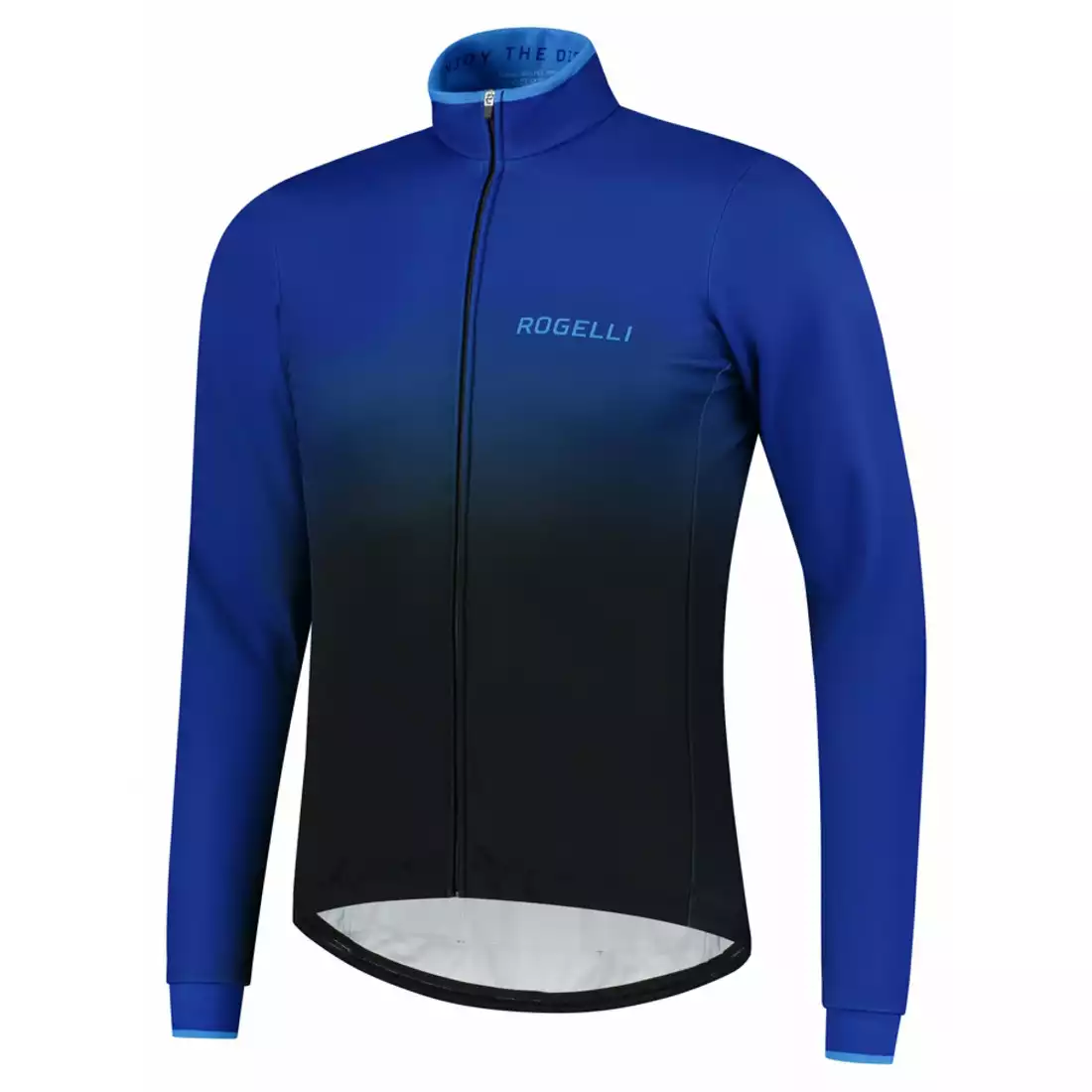 Rogelli Męska zimowa kurtka rowerowa HORIZON, czarno-niebieska, ROG351043
