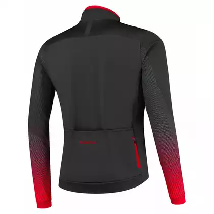 Rogelli Męska zimowa kurtka rowerowa, softshell TRACE, czarno-czerwona, ROG351033