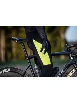 Rogelli Męskie ocieplane spodnie rowerowe na szelkach TYRO, fluo, ROG351017