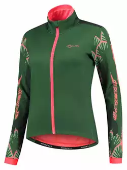 Rogelli Zimowa kurtka rowerowa damska VIVID, zielona, ROG351082