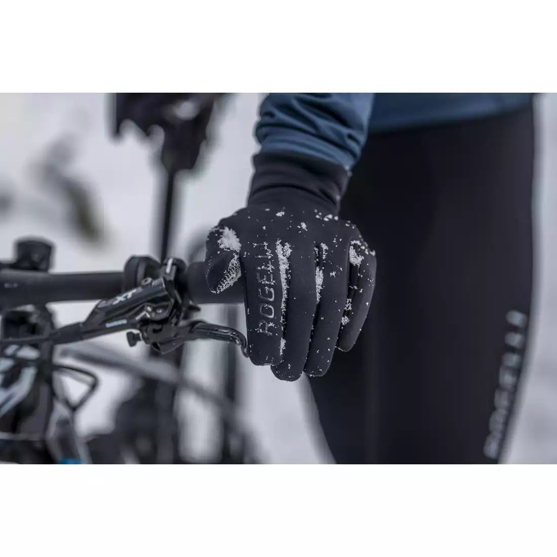 Rogelli rękawiczki zimowe NEOFLEX czarne SROG351051.S
