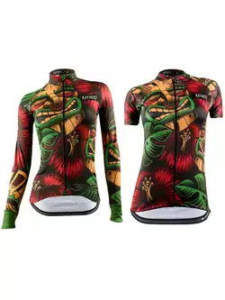 [Set] KAYMAQ DESIGN W1-M73 damska koszulka rowerowa krótki rękaw + KAYMAQ DESIGN W1-M73 damska bluza rowerowa 