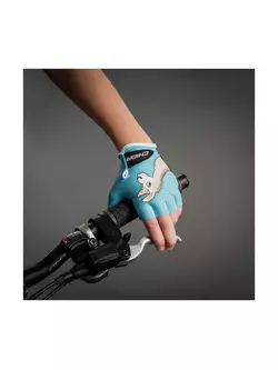 CHIBA COOL KIDS dziecięce rękawiczki rowerowe niebieskie/lama