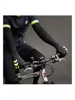 CHIBA zimowe rękawiczki rowerowe RAIN PRO black-fluo 3120120C-3