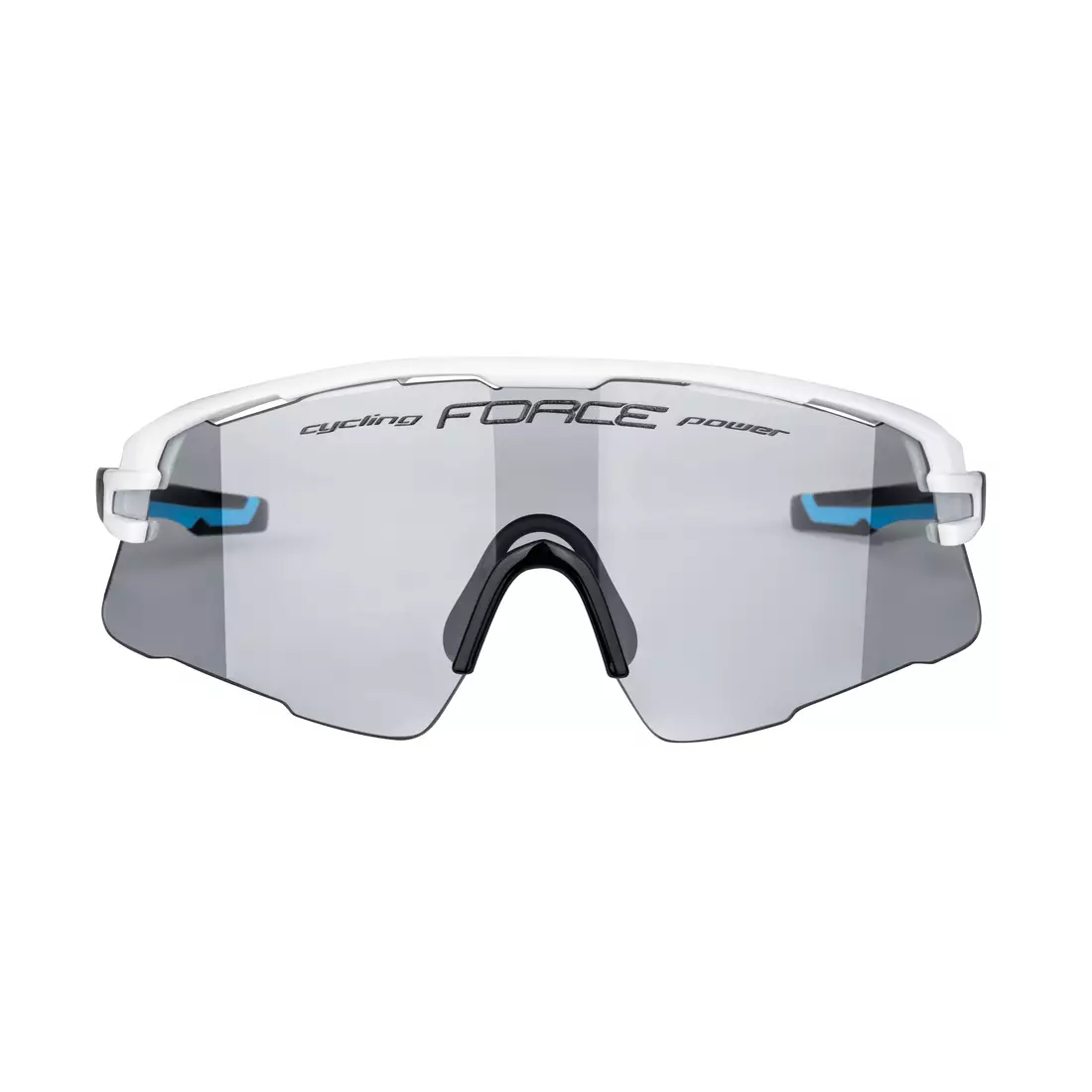 FORCE AMBIENT okulary sportowe fotochromowe, biało-szaro-czarne