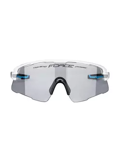 FORCE AMBIENT okulary sportowe fotochromowe, biało-szaro-czarne