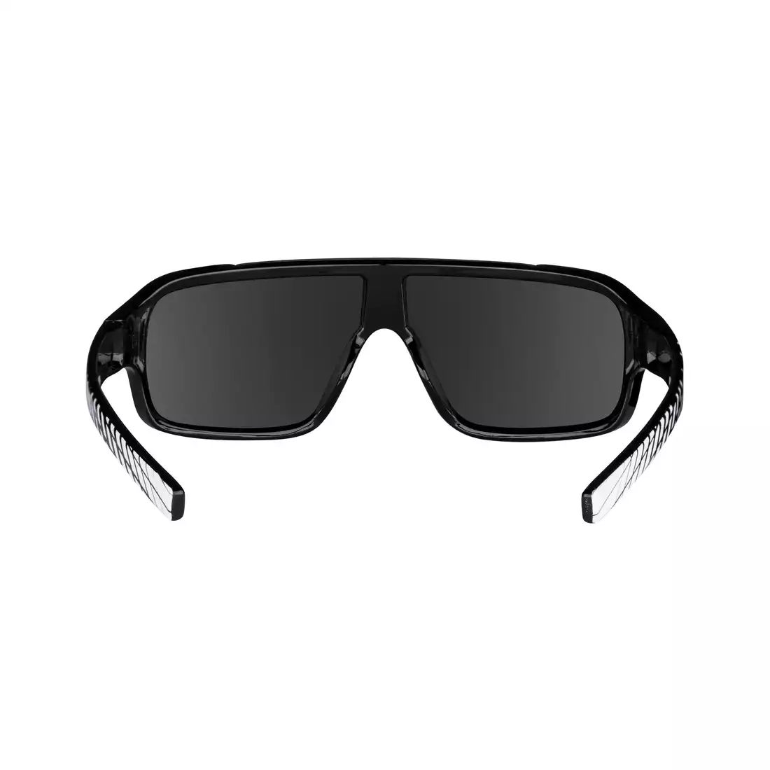 FORCE okulary damskie/młodzieżowe przeciwsłoneczne CHIC, biało-czarne, czarne szkła 90961