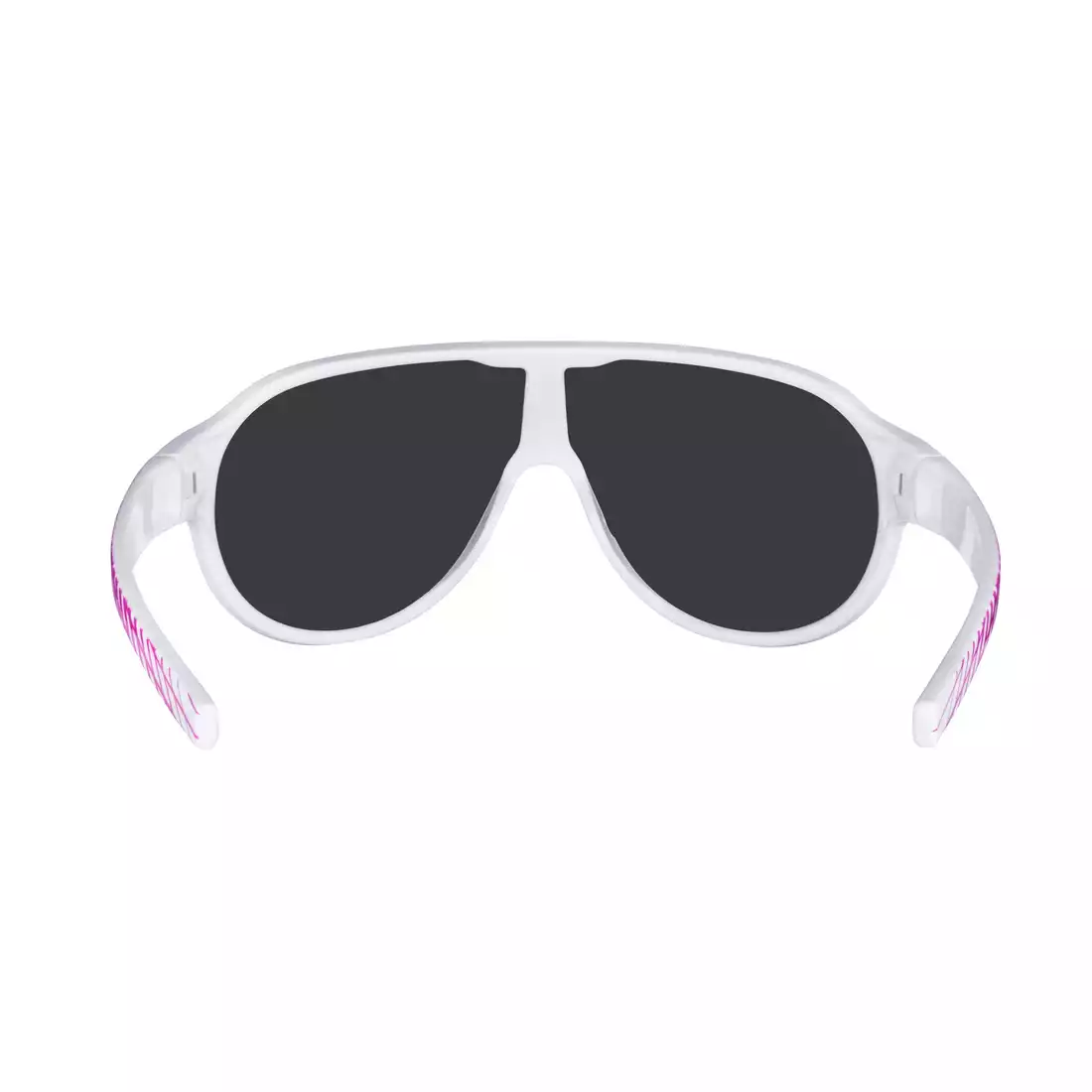 FORCE okulary damskie/młodzieżowe, przeciwsłoneczne ROSIE, biało-różowe, czarne szkła 90965