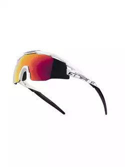 FORCE okulary rowerowe / sportowe EVEREST, biało-czarne, 910913