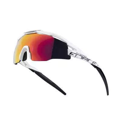 FORCE okulary rowerowe / sportowe EVEREST, biało-czarne, 910913