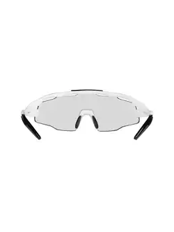 FORCE okulary rowerowe / sportowe EVEREST fotochromowe, biało-czarne, 910915