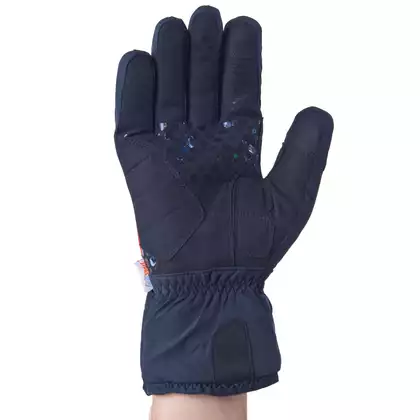 KAYMAQ GLW-002 zimowe rękawiczki rowerowe, czarny-fluor