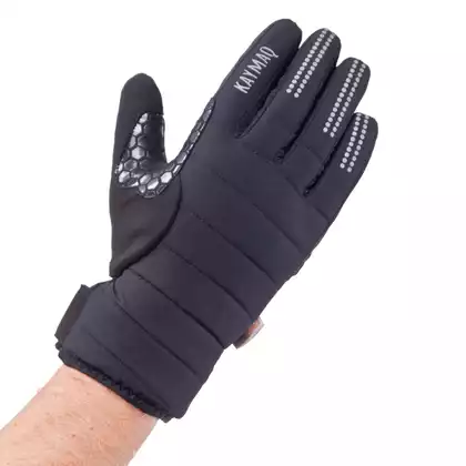 KAYMAQ GLW-003 zimowe rękawiczki rowerowe, czarny