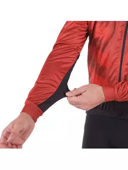 KAYMAQ męska zimowa kurtka rowerowa softshell, czerwona JWS-001
