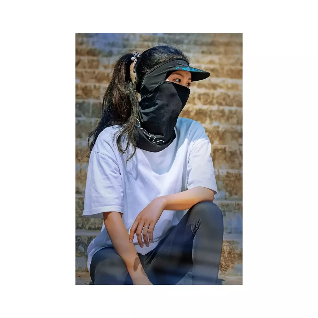Rockbros kominiarka, maska, balaclava na twarz czarna LF8050-1