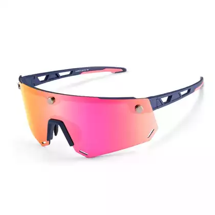 Rockbros okulary rowerowe / sportowe z polaryzacją granatowe SP213BL