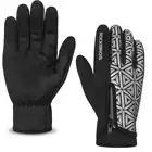 Rockbros zimowe rękawiczki rowerowe softshell black 16140778002