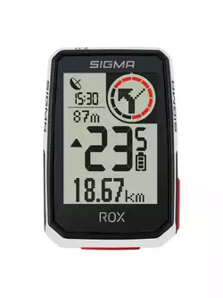 SIGMA Licznik rowerowy ROX 2.0 WHITE TOP MOUNT SET SIG-01053