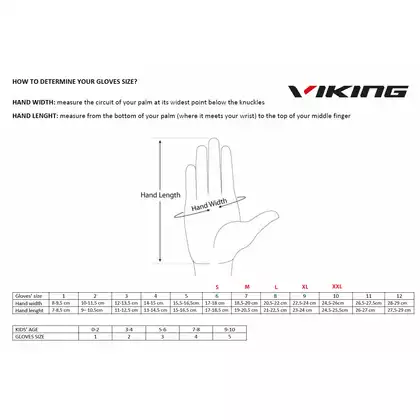 VIKING zimowe rękawiczki ORTON MULTIFUNCTION black/lime 140/20/3300/64