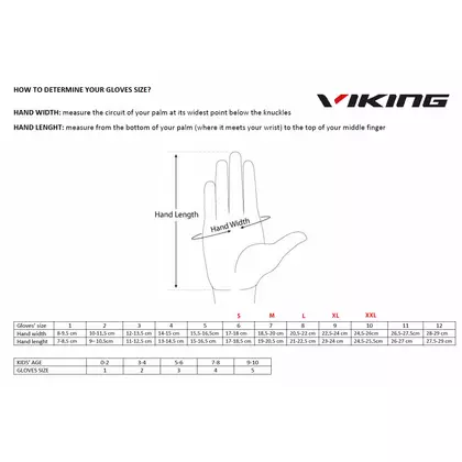 VIKING zimowe rękawiczki VENADO MULTIFUNCTION red/black 140/22/6341/34