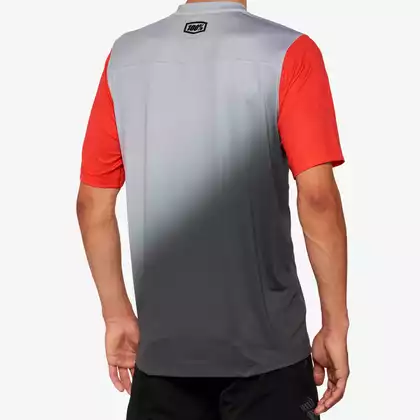 100% CELIUM męska koszulka rowerowa, grey racer red 