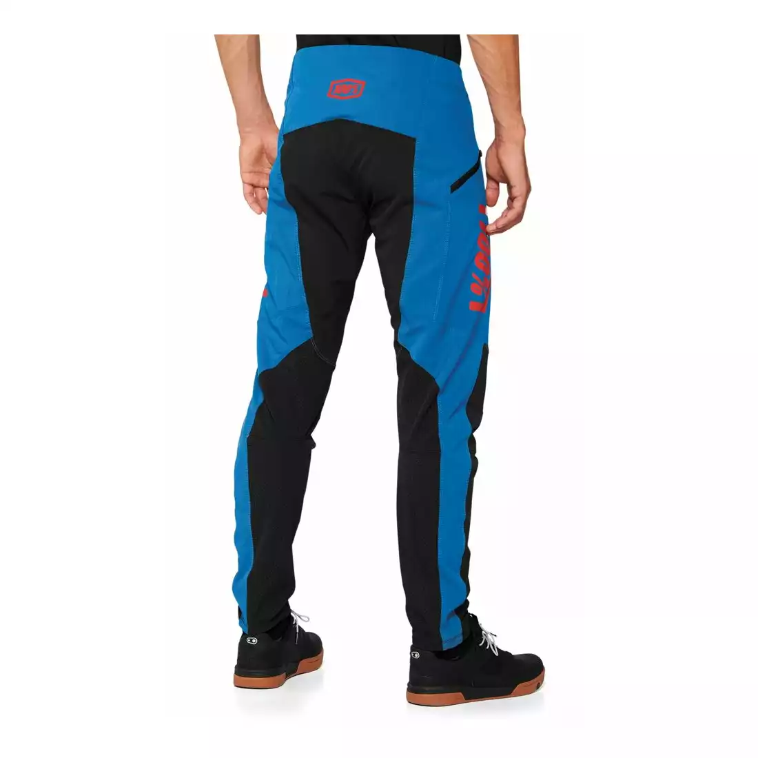 100% R-CORE X Spodnie rowerowe męskie, niebiesko-czarne
