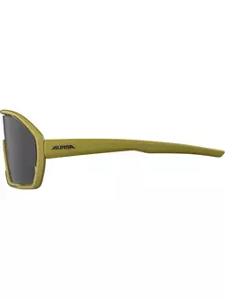 ALPINA Okulary sportowe BONFIRE OLIVE MATT - MIRROR BLACK, A8687472