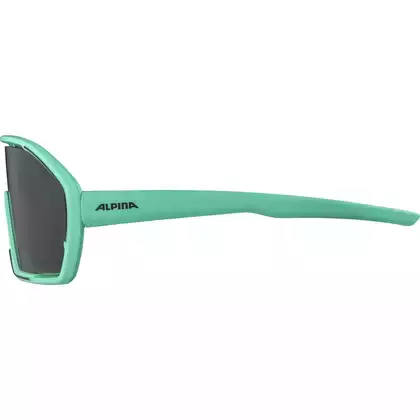 ALPINA Okulary sportowe BONFIRE TURQUOISE MATT MIRROR GREEN, A8687471