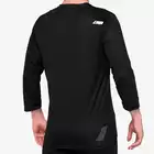 100% AIRMATIC 3/4 Sleeve męska koszulka rowerowa, black 