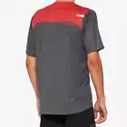 100% AIRMATIC męska koszulka rowerowa, charcoal racer red 