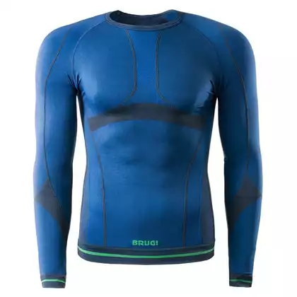 BRUGI, bielizna termoaktywna- męska koszulka, 4RAT, NWZ-BLUETTE AVIO VERDE niebieski