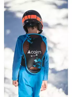 CAIRN PRO IMPAKT JR D3O dziecięcy ochraniacz pleców narty / snowboard, czarno-niebieski